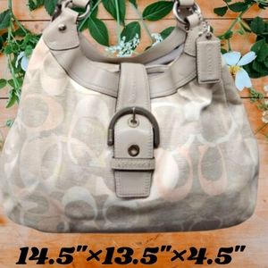 Coach Optic multi color hobo bag
